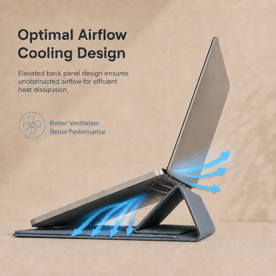 UP RIGHT DESK - Ergonomic Laptop Stand & Sleeve