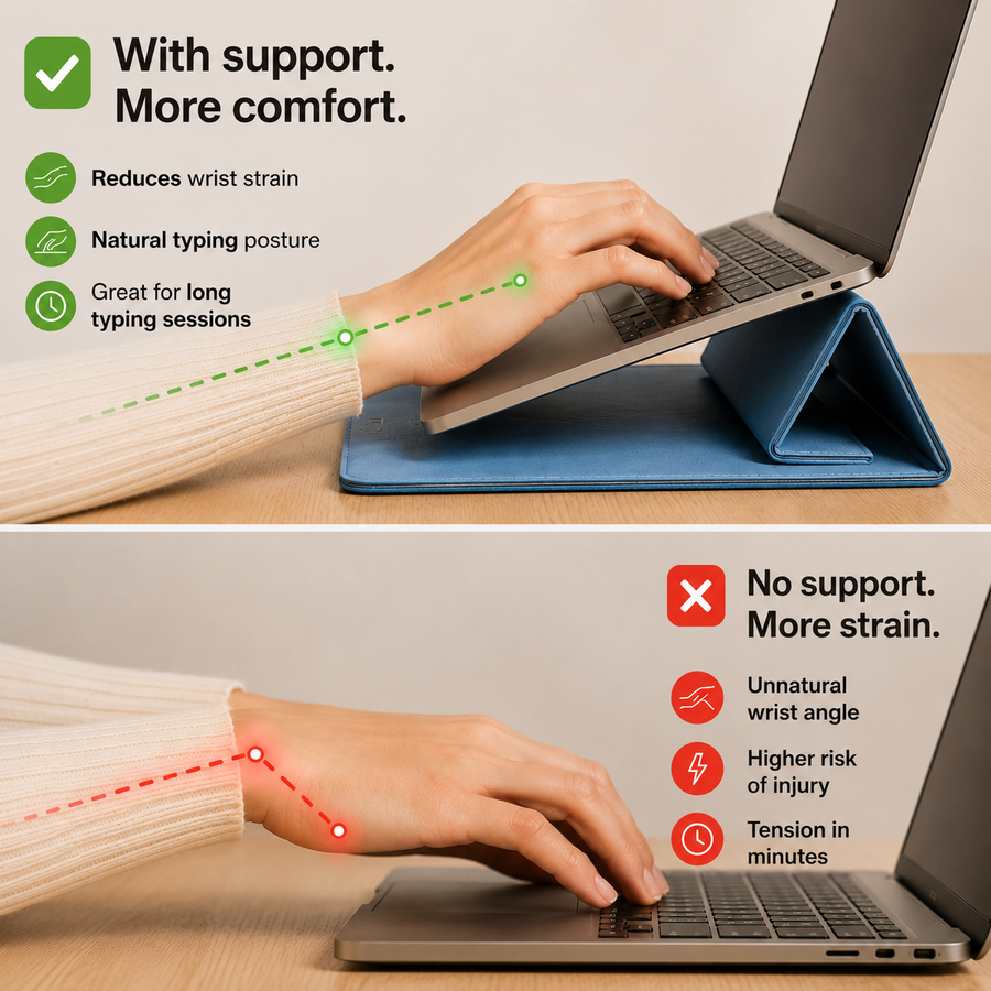 UP RIGHT DESK - Ergonomic Laptop Stand & Sleeve